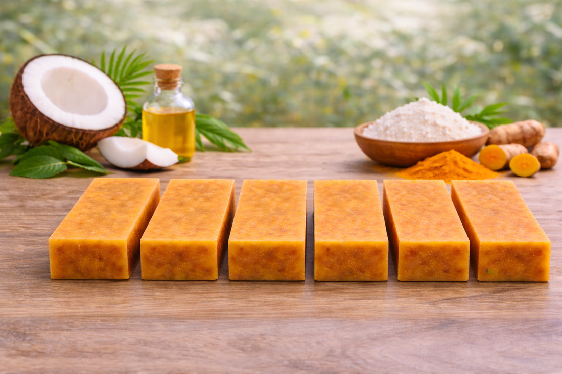 Kojic Acid Brightening Soap – 6 Bar Set for Face & Body (120g Each)